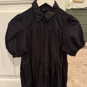 Zara black bubble dress- mini